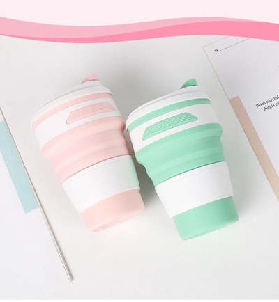  더쑴텀블러(The Ssooom)_접이식 실리콘 텀블러 초경량 휴대용 미니 350ml