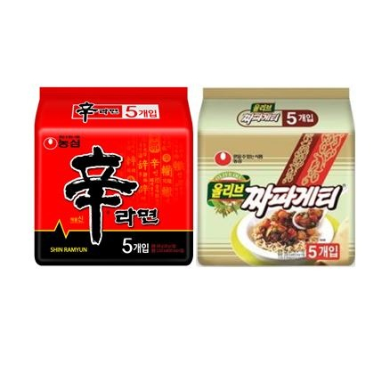  인기제품 농심 신라면 멀티5입 1팩  짜파게티 총10봉 10개 확인하고 결정하세요!