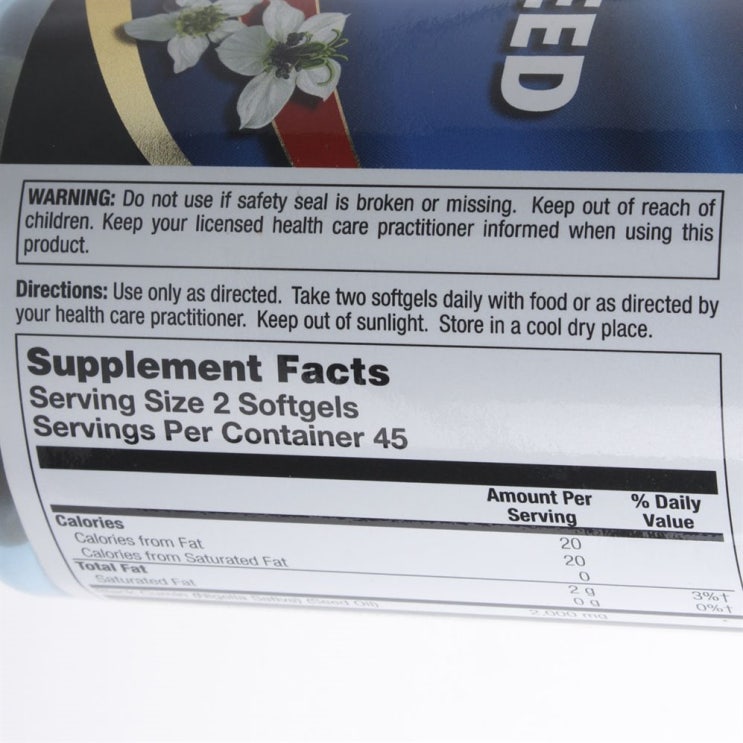  [할인상품] 헬스프롬더썬 블랙 씨드 오일 1000mg 소프트젤 - 19,410원  