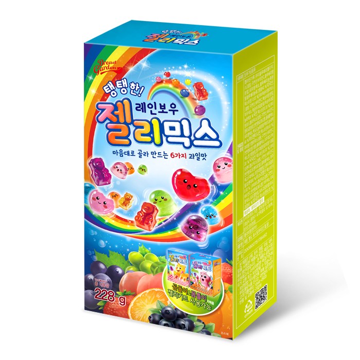 브레드가든 OR069)브레드가든 레인보우 젤리믹스 228gX1개(젤리만들기), 228g, 1개 추천해요 브레드가든 OR069)브레드가든 레인보우 젤리믹스 228gX1개(젤리만들기), 228g, 1개 추천해요