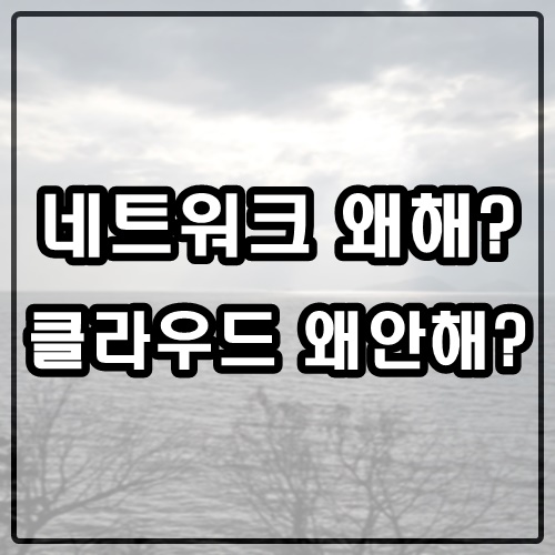 네트워크 엔지니어 왜 배워? 클라우드 왜 안 배워?