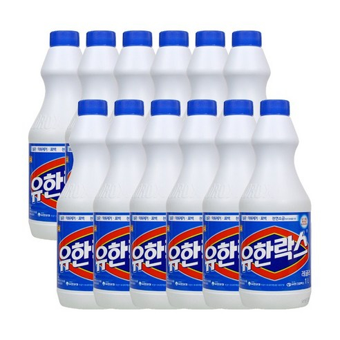유한양행 유한락스 레귤러1L 12개(1박스), 12개, 1L 추천해요 유한양행 유한락스 레귤러1L 12개(1박스), 12개, 1L 추천해요