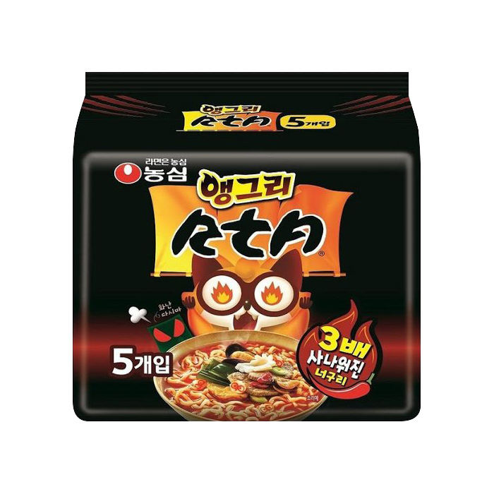  초대박상품 농심 앵그리 RtA 너구리멀티팩 121gx5봉 x8입 1box 121g 확인해보시죠!!