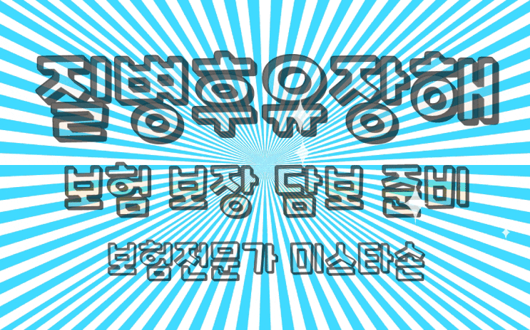  질병후유장해 보험 보장 담보 준비(보험전문가 미스타손)