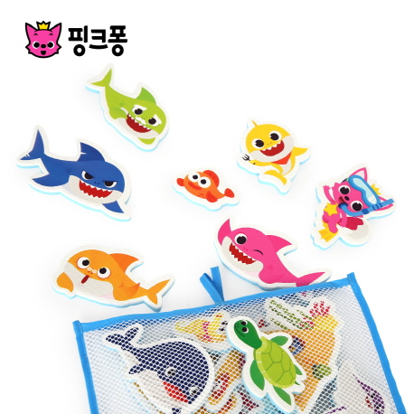 핑크퐁 상어가족 목욕놀이 스티커, 혼합 색상 추천해요 핑크퐁 상어가족 목욕놀이 스티커, 혼합 색상 추천해요