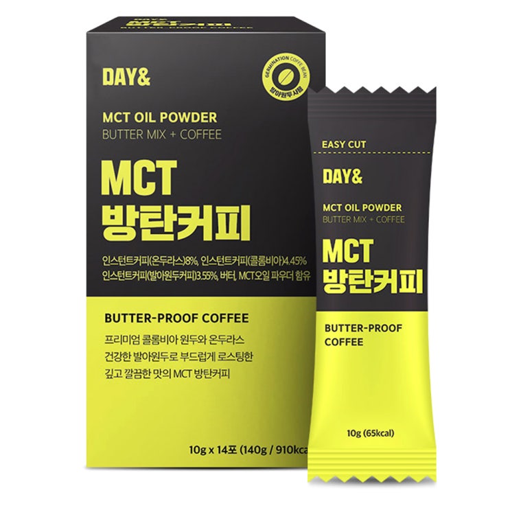 (로켓배송)데이앤 MCT오일 방탄커피, 10g, 14개 추천해요 (로켓배송)데이앤 MCT오일 방탄커피, 10g, 14개 추천해요