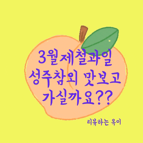  3월 제철과일/성주 참외 농장/원예농협/성주참외 3kg~5kg 내돈주고 사먹은 후기