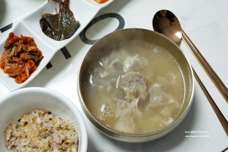  도가니탕 우리집 최애 간편식 w. 막내연호