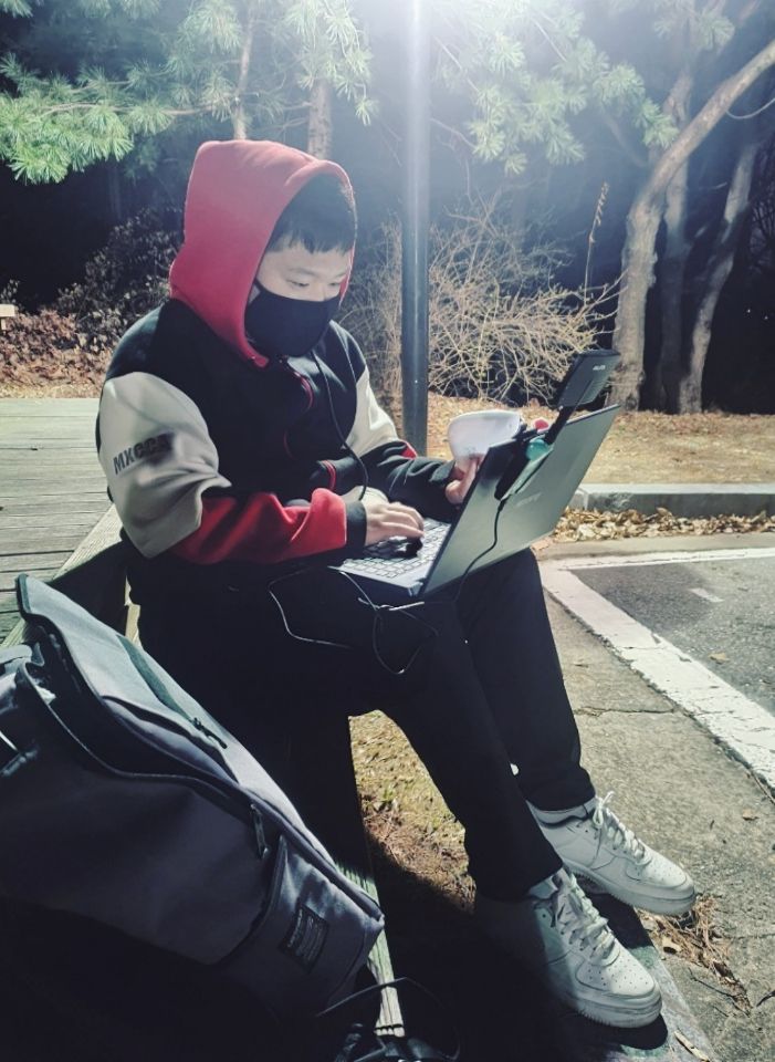  드론 X5UW 야간주행 테스트