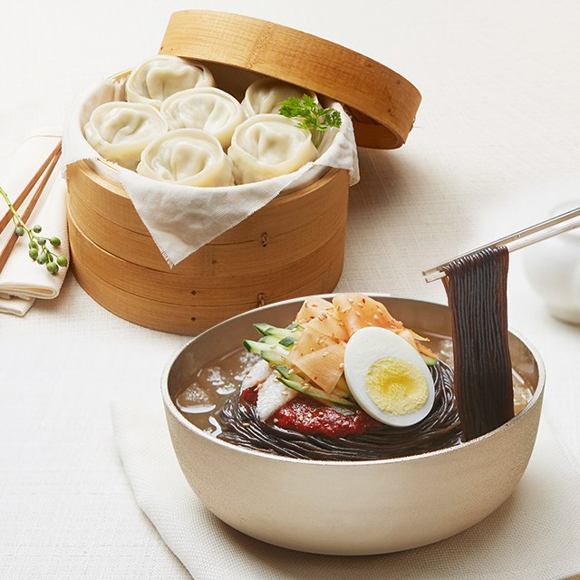 유천냉면 물냉면2인세트+고기왕만두(560g), 2인분 추천해요 유천냉면 물냉면2인세트+고기왕만두(560g), 2인분 추천해요