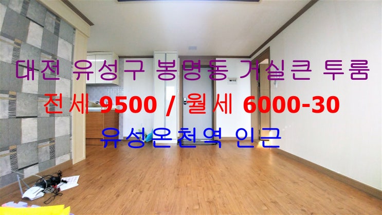  (LH전세대출 가능)대전 유성구 봉명동 유성온천역 인근에 있는 신축 깔끔한 거실큰 투룸 전세 월세 모두 가능한 매물입니다 ^^
