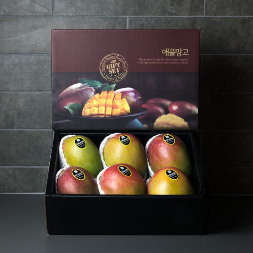  {리뷰가좋은상품 베스트6}애플망고 관련 -[태봉]애플망고 6~7입 선물세트 2.3kg(외피박스)  (With [건강]면역력높이는꿀팁, 소식)