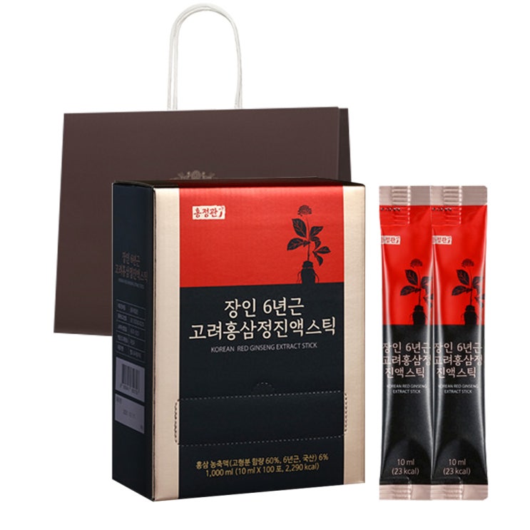 (로켓배송)홍정관장인 6년근 고려홍삼정진액스틱 + 쇼핑백, 10ml, 100개 추천해요 (로켓배송)홍정관장인 6년근 고려홍삼정진액스틱 + 쇼핑백, 10ml, 100개 추천해요