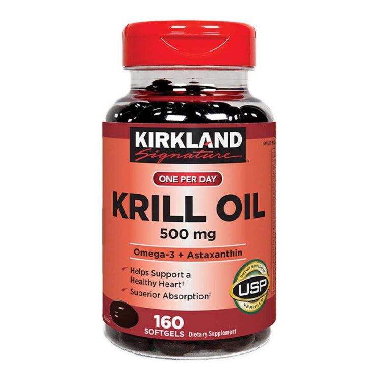 [역대급세일] 커클랜드 시그니쳐 크릴 오일 500 mg 160정 소프트캡슐 Kirkland Signature Krill Oil mg 160 Softgel 확인해보시죠!!