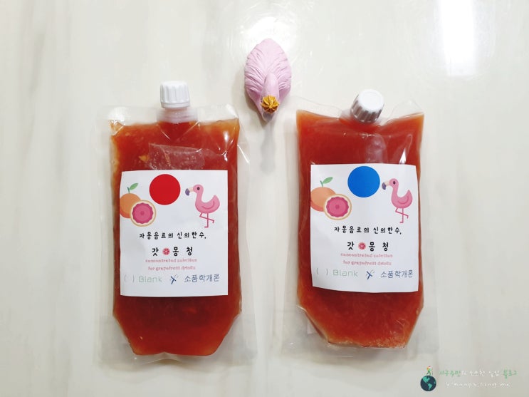  수제자몽청 갓몽청으로 재택근무할 맛이 납니다.