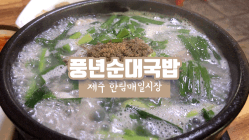 제주 한림 맛집 풍년순대국밥 (+주차정보)
