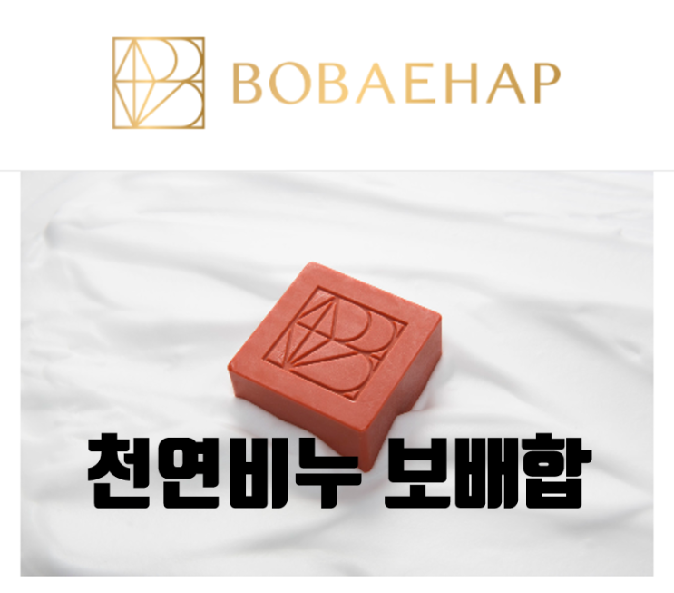  수제비누 천연비누 보배합 선물세트 / 유산균 비누라네요