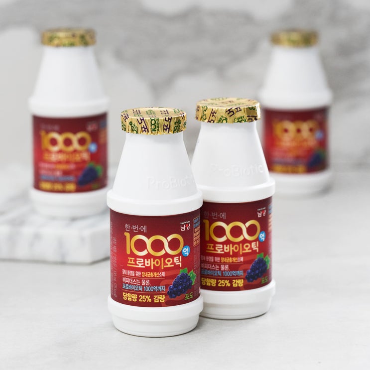 (로켓배송)남양 한번에 1000억 프로바이오틱스 요구르트 포도, 130ml, 8개 추천해요 (로켓배송)남양 한번에 1000억 프로바이오틱스 요구르트 포도, 130ml, 8개 추천해요