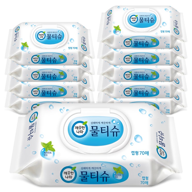 (로켓배송)깨끗한나라 페퍼민트 물티슈 캡형, 70매, 10팩 추천해요 (로켓배송)깨끗한나라 페퍼민트 물티슈 캡형, 70매, 10팩 추천해요
