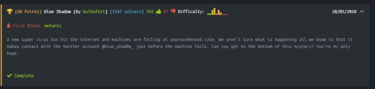  [Hackthebox-forensic] Blue Shadow