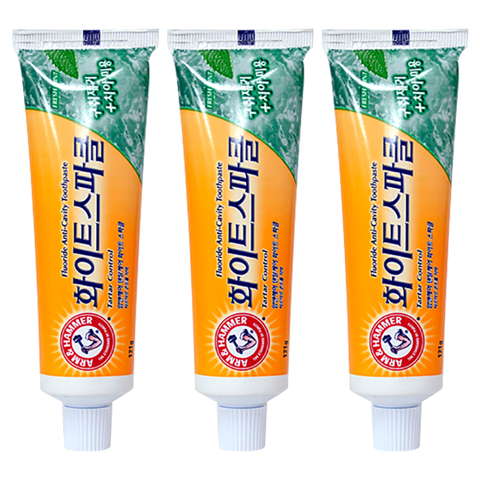  암앤해머 덴탈 케어 화이트 스파클 치약, 121g, 1개, 3개입 추천해요