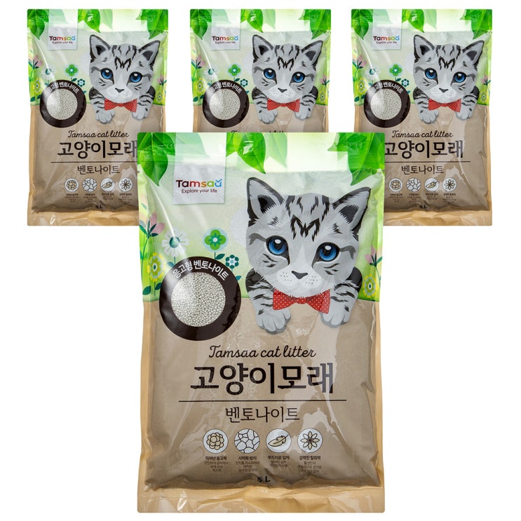 (로켓배송)쿠팡 브랜드 - 탐사 응고형 고양이모래 5L, 무향, 4개 추천해요 (로켓배송)쿠팡 브랜드 - 탐사 응고형 고양이모래 5L, 무향, 4개 추천해요
