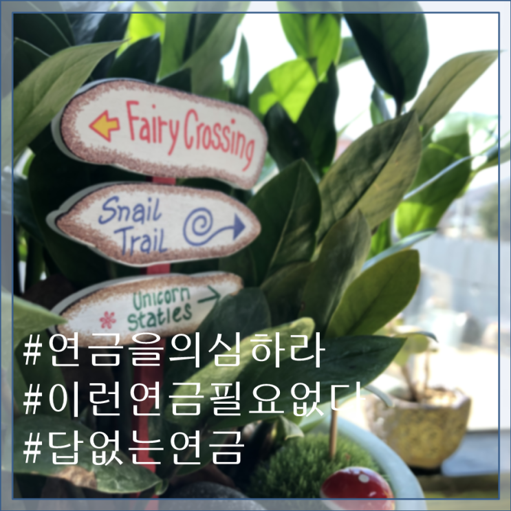  연금 그대로 믿기보단, 가입자가 직접 해보는 쉬운 계산법