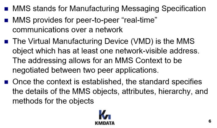  IEC/ISO 9506 Manufacturing Message Specification 1