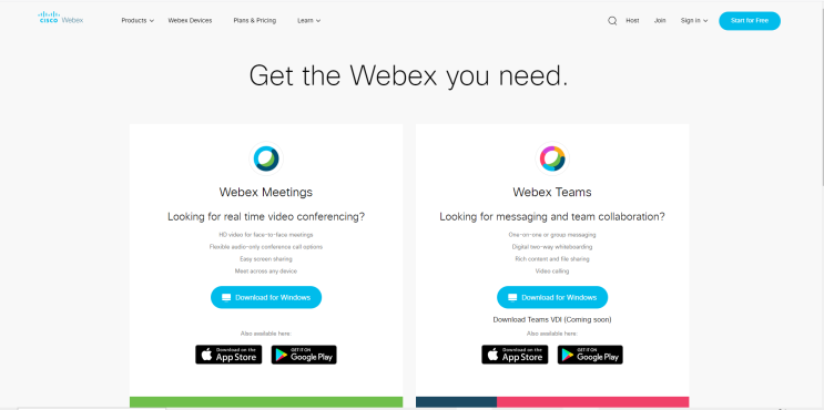 Cisco Webex Meetings 데스크탑 앱 다운로드 받는 방법