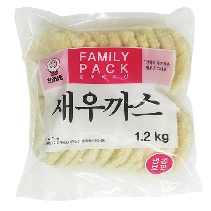 천일 새우까스 1.2kg, 1개 추천해요