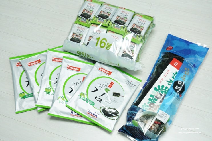  맛있는김 도시락김 완도미역 까지! 태건유통