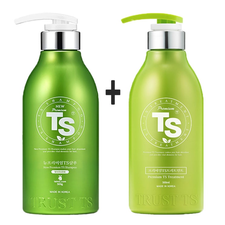 TS 뉴프리미엄 TS샴푸500g + 프리미엄 TS트리트먼트500ml, 1세트 추천해요