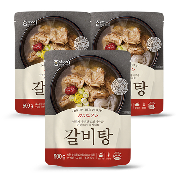 (로켓배송)참스토리 갈비탕, 500g, 3개 추천해요