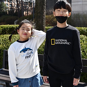 키즈 맨투맨 내셔널지오그래픽 티셔츠 가족티로 굿