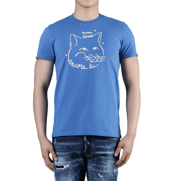   CM00107KJ0005 BLUE 남성 반팔 티셔츠 19SS