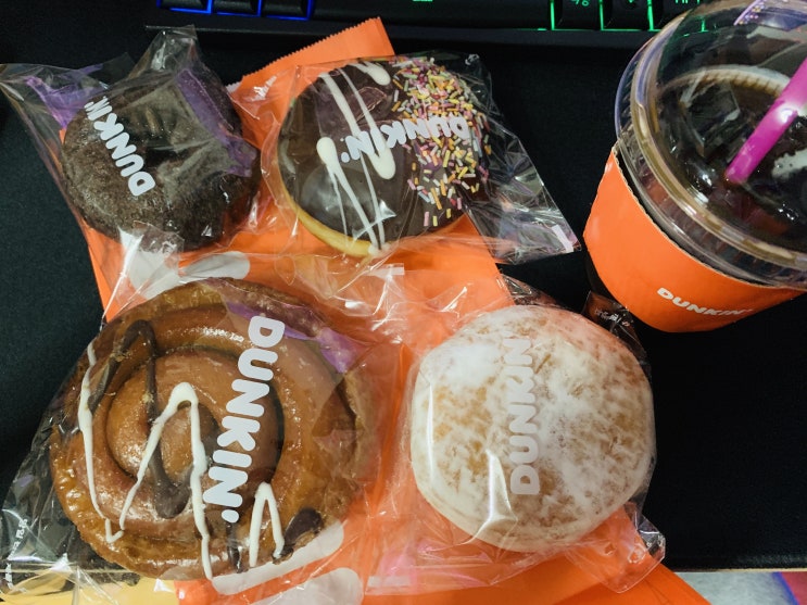 KT VIP 멤버십 던킨 도넛 할인 및 무료 글레이즈드+아메리카노 사용방법
