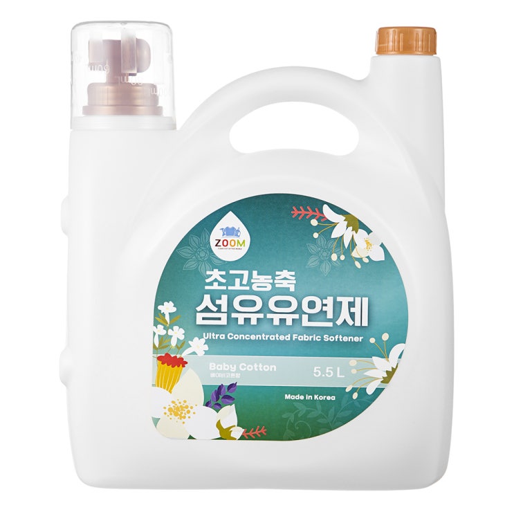 (로켓배송)줌 엑스퍼트 베이비코튼향 초고농축 섬유유연제 본품, 5.5L, 1개 추천해요