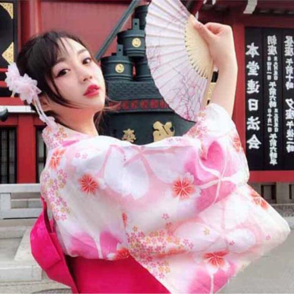 여성 기모노 코스프레 전통의상 일본 과 바람 레이디 목욕 가운 로맨틱 핑 추천해요