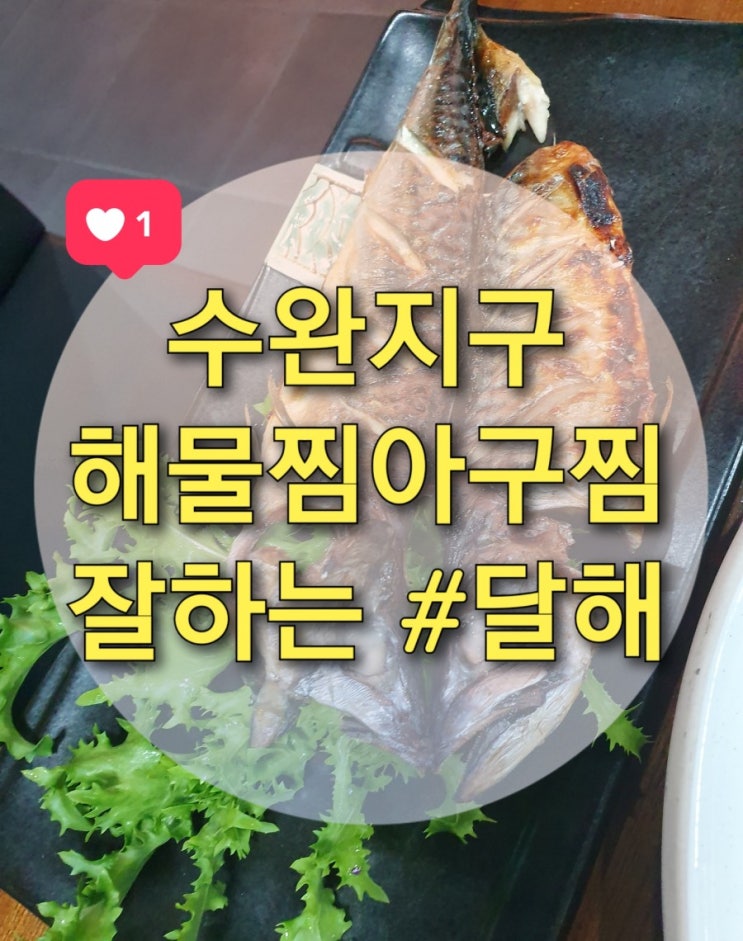  수완지구 해물찜,아구찜 잘하는 "달해" 에서 해담정찬 맛보기~