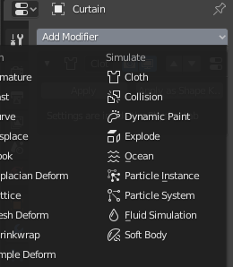  [Blender 2.8] 물리효과 이용해 천 모델링하기