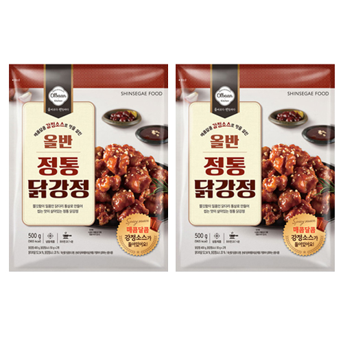 신세계푸드 올반 정통 닭강정, 500g, 2개 추천해요