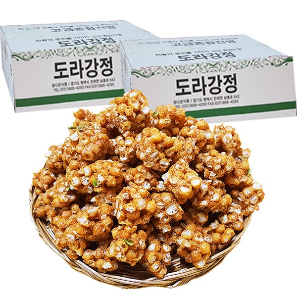  정다운식품 고급전병 전통과자, 1, 도라강정[오란다] (700g * 2박스) 추천해요