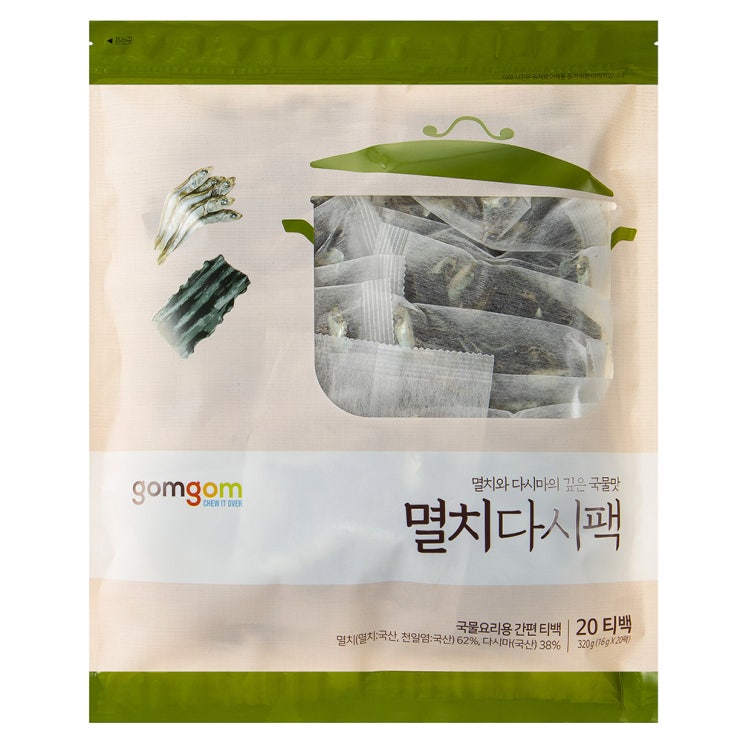 (로켓배송)곰곰 깊은 국물용 멸치 다시팩, 320g, 1개 추천해요 (로켓배송)곰곰 깊은 국물용 멸치 다시팩, 320g, 1개 추천해요