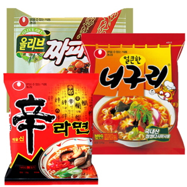 농심 신라면 10개 + 짜파게티 10개 + 얼큰한너구리 10개 봉지라면, 30개 추천해요 농심 신라면 10개 + 짜파게티 10개 + 얼큰한너구리 10개 봉지라면, 30개 추천해요