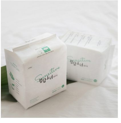  청담소녀 센서티브 대형 생리대 날개형   [9,370원]
