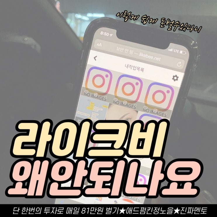  <라이크비로 월 1OO만원> 리셀러 안해도 애드펌킨 초기비용 회수 가능!!!!