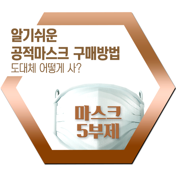  공적마스크? 마스크5부제? 도대체 어떻게 사?