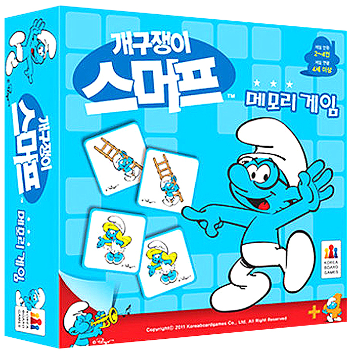  ️ 코리아보드게임즈 개구쟁이 스머프 메모리 게임 혼합색상 [9,400원]