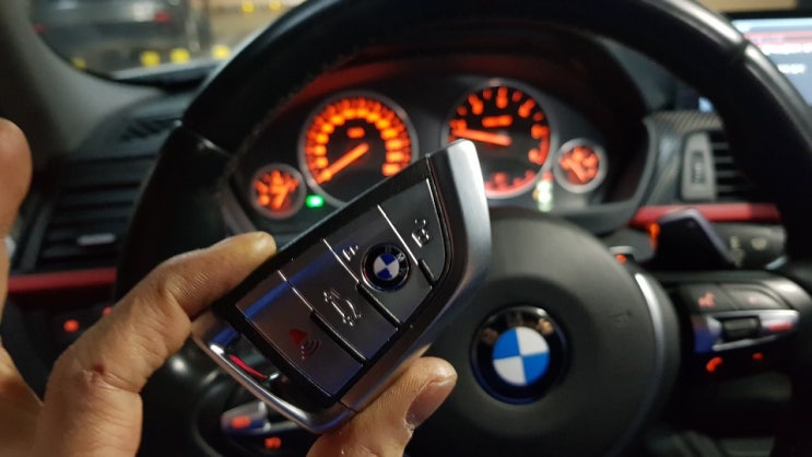 무늬만  스마트키같은 BMW 스마트키를  컴포트 액세스를 갖춘 진짜 스마트키로 바꿔보자!!    BMW  F30 원격시동 신형키 다이킷 설치