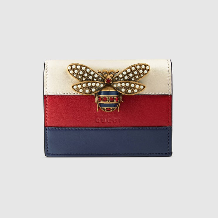  Gucci Queen Margaret leather card case wallet 476072 DYWPT 4160